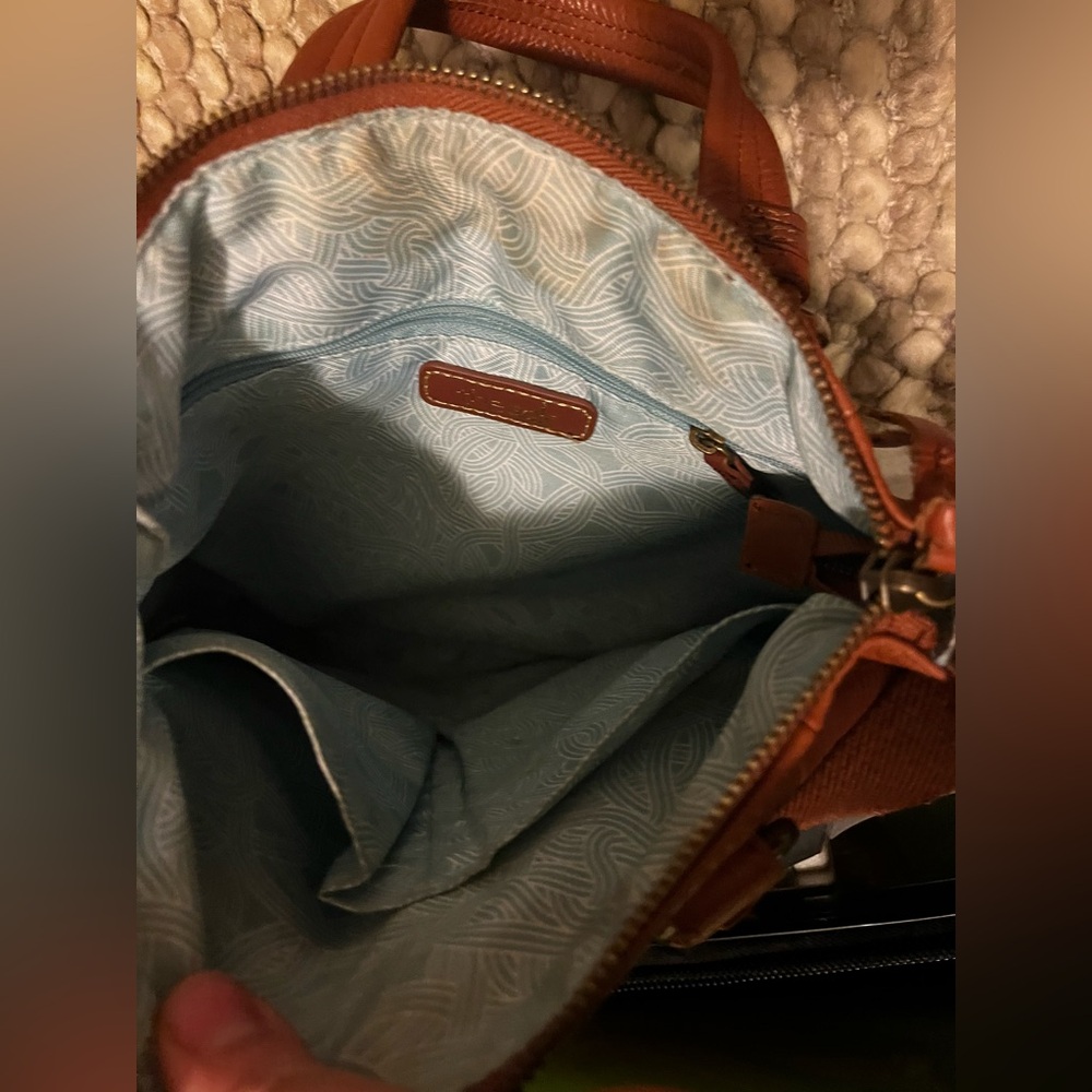 Tan The Sak crossbody purse genuine leather - Picture 8 of 9
